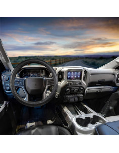 Funda de Volante CACAWIZ para Chevy Silverado Tahoe Negro 2