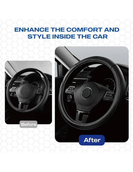 Cubierta de Volante Skechers de Cuero Microfibra 37-38 cm Negra