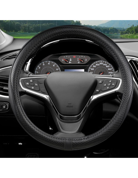 Funda de Volante CACAWIZ para Chevy Silverado Tahoe Negro