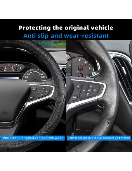 Funda de Volante CACAWIZ para Chevy Silverado Tahoe Negro