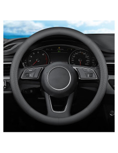 Cubierta de Volante XHRING para Ford 37-38 cm Cuero Negro