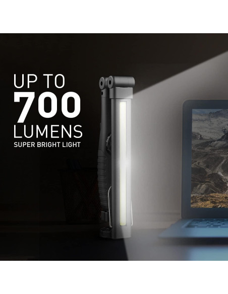 Luz de Trabajo LED Dr. Prepare 700 Lúmenes Plegable 2 Paquete