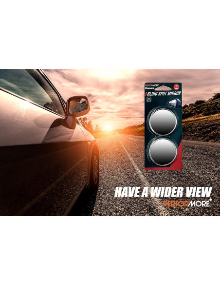 Espejos de Punto Ciego Performore - Paquete de 2, 5 cm Convexos