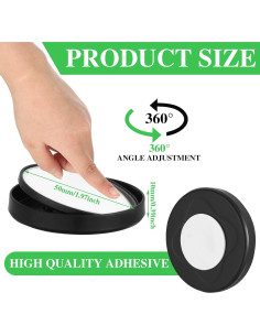 Espejos de Punto Ciego Frienda 6 Piezas 5 cm Ajustables 2