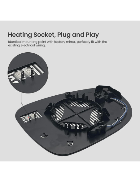 Cristal Espejo Lateral Izquierdo Chrysler Pacifica 2017-2023