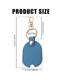 Funda de Llave de Coche de Cuero PU Gosknor - Negro 2