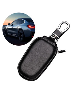 Funda de Llave de Coche Luminuti Lumysbbl de Cuero Universal