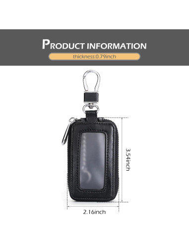 Cubierta de Llave de Coche MLY de Cuero PU con Ventana
