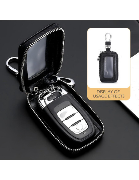 Cubierta de Llave de Coche MLY de Cuero PU con Ventana