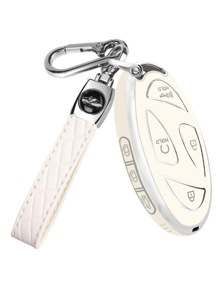 Cubierta de Llave QBUC para Hyundai Ioniq 6 2023-2024 7 Botones