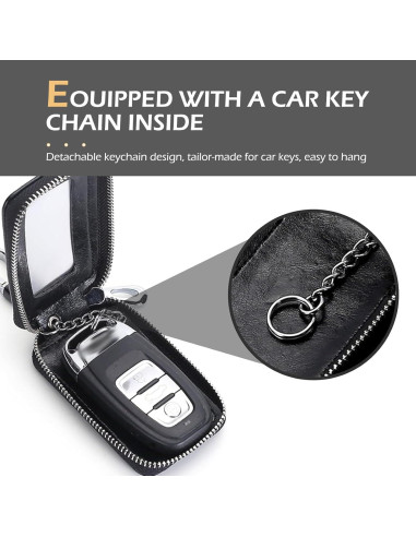 Cubierta de Llave de Coche MLY de Cuero PU con Ventana