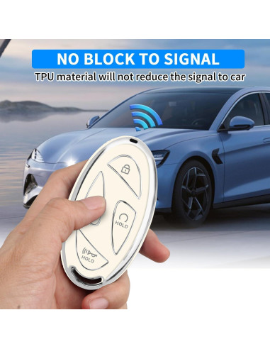 Cubierta de Llave QBUC para Hyundai Ioniq 6 2023-2024 7 Botones