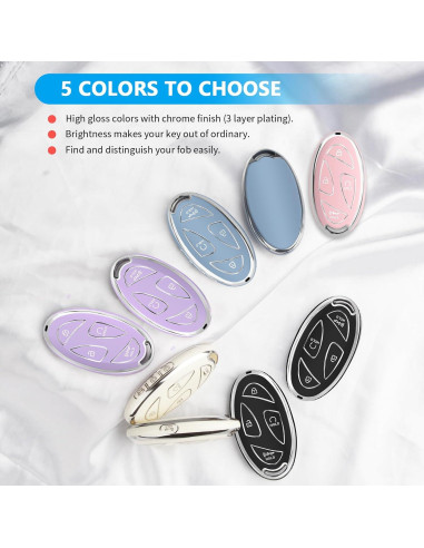 Cubierta de Llave QBUC para Hyundai Ioniq 6 2023-2024 7 Botones
