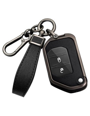 Funda de Llave HIBEYO para Jeep Wrangler JL 2018-2021 - Negro
