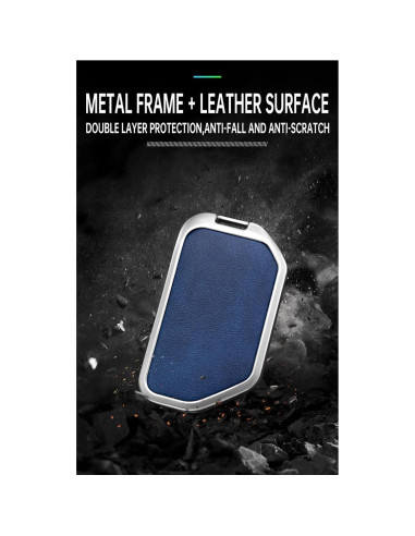 Funda de Llave HIBEYO para Jeep Wrangler JL 2018-2021 - Negro