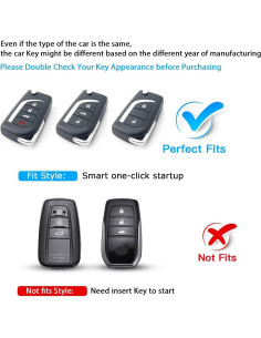 Cubierta de Llave Inteligente QBUC para Toyota 4 Botones Rosa 2