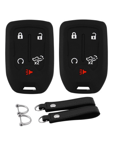 Cubierta de Llave de Silicona Koaudb para Chevy GMC 5 Botones
