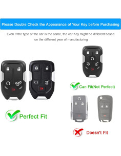 Cubierta de Llave de Silicona Koaudb para Chevy GMC 5 Botones 2