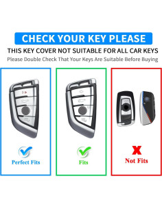 Funda de Llave de Metal Pesado QBUC para BMW - Fibra de Carbono 2