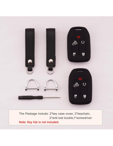Cubierta de Llave de Silicona Koaudb para Chevy GMC 5 Botones