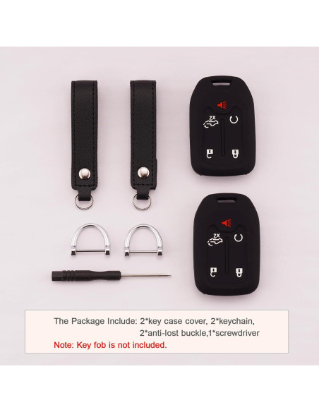 Cubierta de Llave de Silicona Koaudb para Chevy GMC 5 Botones