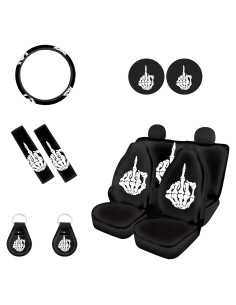 Juego Completo Fundas de Asiento Coche Biyejit Esqueleto