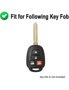 Funda de Llave TPU Muxkenper para Toyota 4 Botones Azul 2
