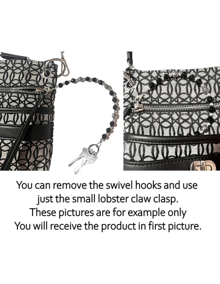 Portallaves de cuentas Hidden Hollow 30.48 cm Blanco para Mujeres Portallaves de cuentas Hidden Hollow 30.48 cm Blanco para Mujeres