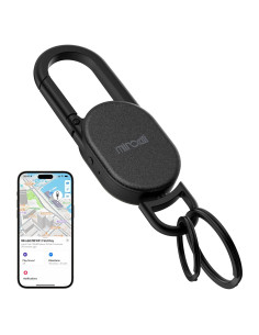 Llave con rastreador Miroddi, Bluetooth, recargable, negro