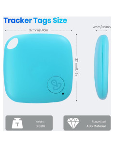Localizador Bluetooth UUMEE Paquete de 4 Colorido con Batería CR2032 2