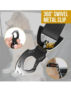 Cinturón de Seguridad para Mascotas OneTigris Ajustable 141-150cm 2