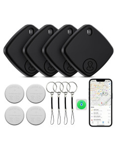 Etiqueta de Rastreo Bluetooth FYSCKEJI - Paquete de 4, IP67