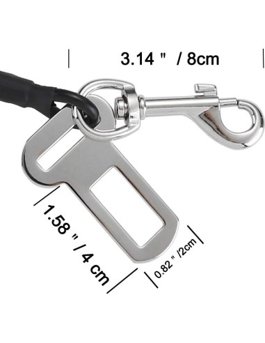 Cinturón de Seguridad para Mascotas ACBungji 61 cm Acero Inoxidable