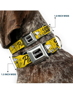 Collar para Perros Peanuts Buckle-Down 40.6-58.4 cm Amarillo 2