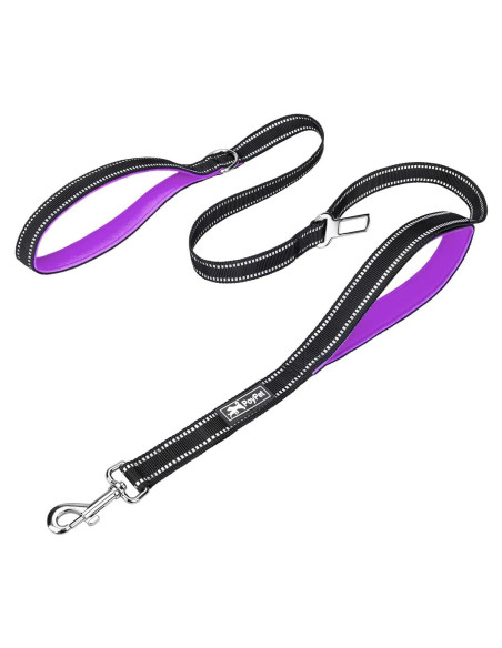 Correa para Perros PoyPet 1.52m Reflectante con 2 Mangos Acolchados Correa para Perros PoyPet 1.52m Reflectante con 2 Mangos Acolchados