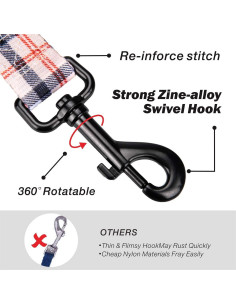 Correa para Perro PoyPet 1.52m con Cinturón de Seguridad Beige 2