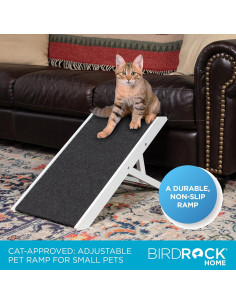 Rampa Ajustable para Mascotas BIRDROCK HOME Blanca 33 cm 2