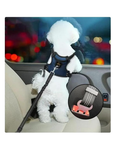 Cinturón de Seguridad para Perros CZZY Ajustable 65-90 cm