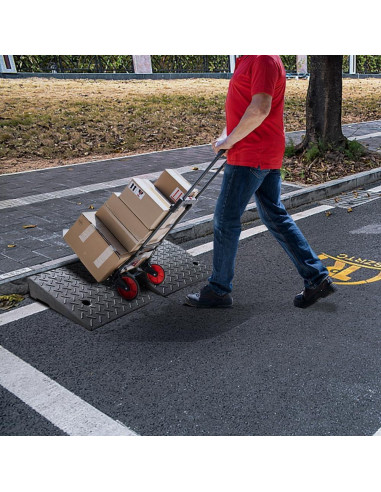 Rampas de entrada ROKENPOY de goma pesada 50x50x15.24 cm