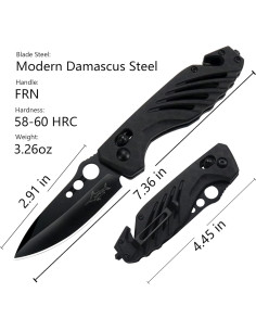 Cuchillo Plegable XIPHIAS FK045 - Acero Inoxidable 7.4 cm 2