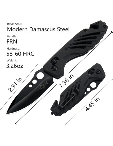 Cuchillo Plegable XIPHIAS FK045 - Acero Inoxidable 7.4 cm