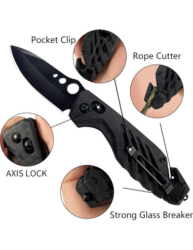 Cuchillo Plegable XIPHIAS FK045 - Acero Inoxidable 7.4 cm