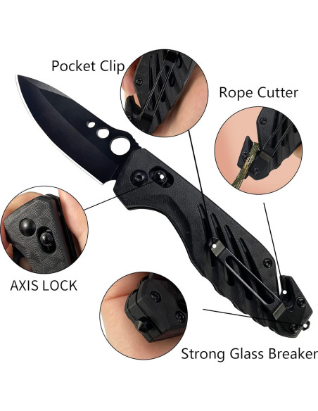 Cuchillo Plegable XIPHIAS FK045 - Acero Inoxidable 7.4 cm