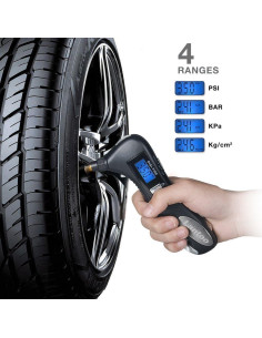 Medidor Digital de Presión de Neumáticos Lantoo 5 en 1 2