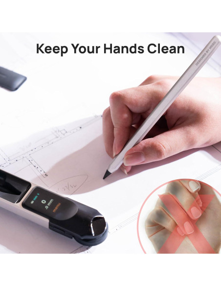 Combo HOZO NeoRuler y NeoPencil, Regla 30.48 cm y Lápiz 14.22 cm