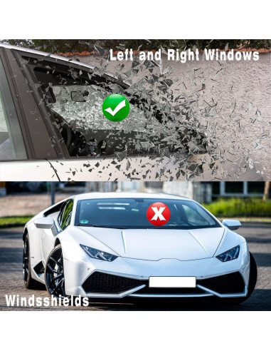 2 Pulseras Rompe Ventana de Coche Cobee con Carburo de Tungsteno