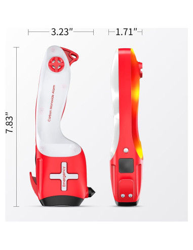 Kit de Rescate 6-en-1 LomakGlow con Detector de CO y Linterna