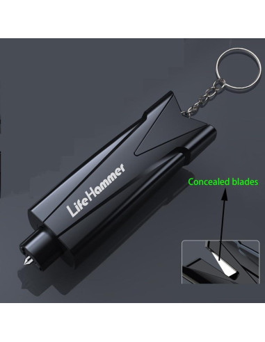 3 Pcs Rompedor de Ventana de Emergencia BOSOIRSOU 2-en-1