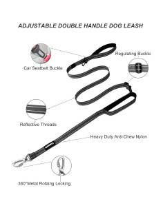 Correa Táctica AUBELL Doble Mango Nylon Reflectante 1.37-1.83m 2