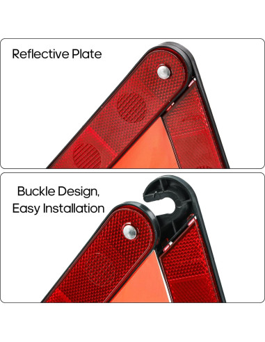 Kit de Seguridad Fasmov 3 Triángulos de Advertencia Reflectores